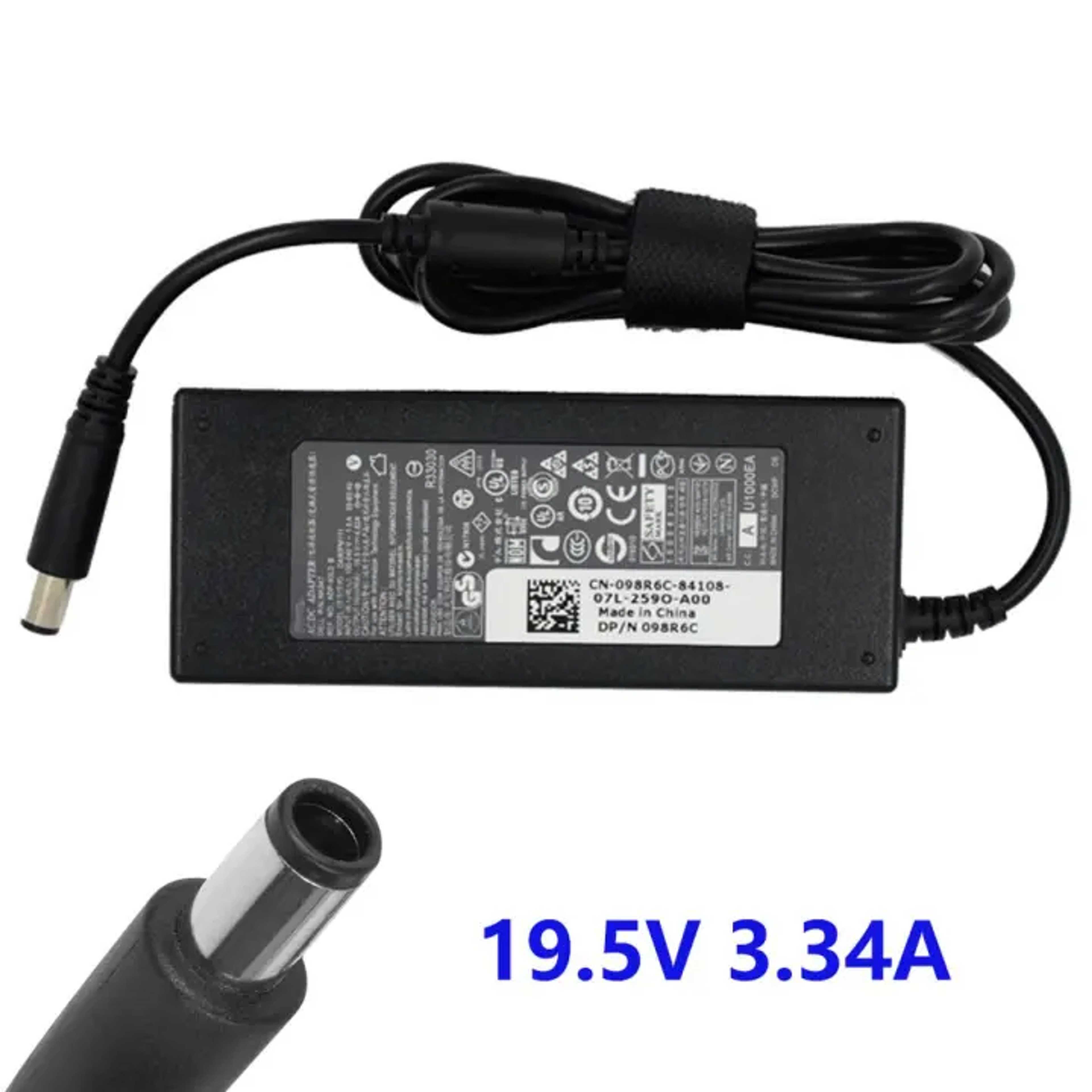 Dell 65W 19.5V 3.34A 4.5*3.0mm Replacement Laptop AC Adapter Charger